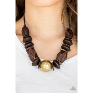 Grand Turks Getaway Brass Necklace (449)